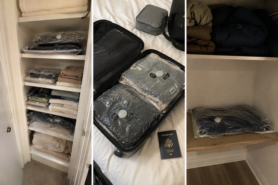 One carry-on. A whole week of outfits.